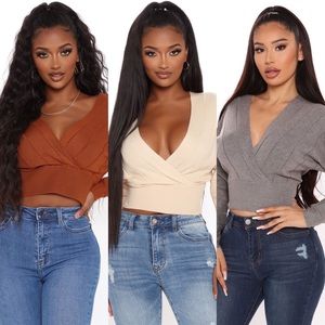 Stella Crop Sweaters (get all 3 for $40)